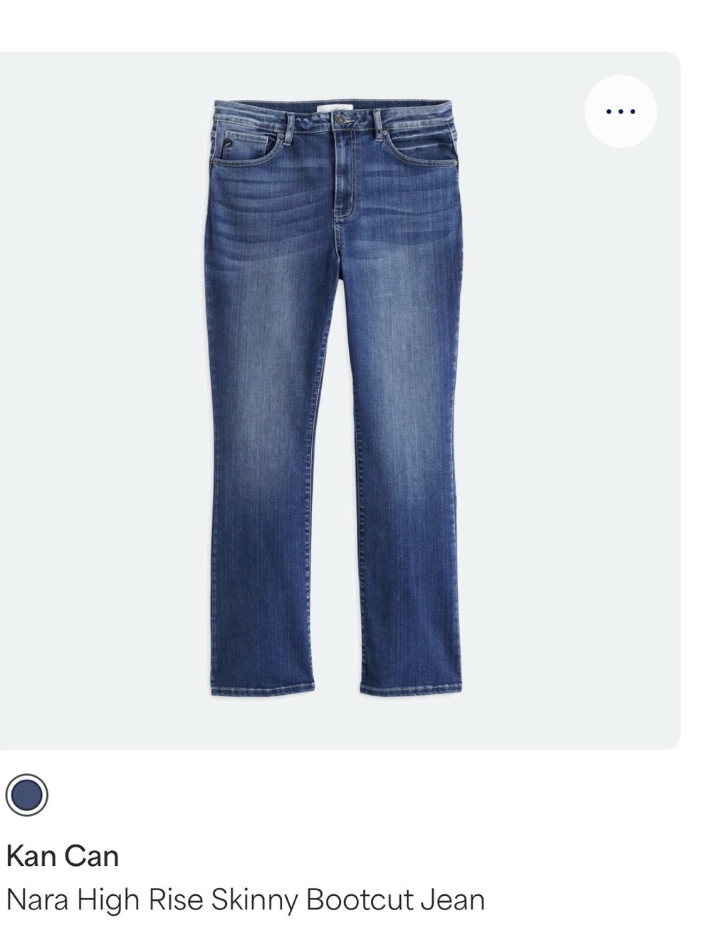 KanCan Nara High Rise Skinny Bootcut Jeans 22W Dark Wash Stretch Denim